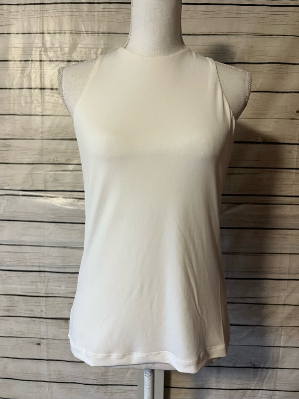 ANATOMIE Cami Luxe Halter Tank Top White